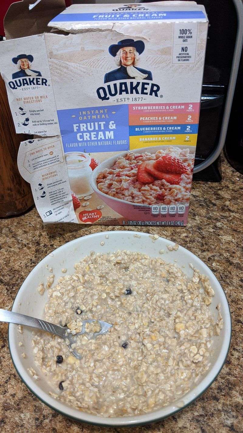 Flavored Instant Oatmeal Packets