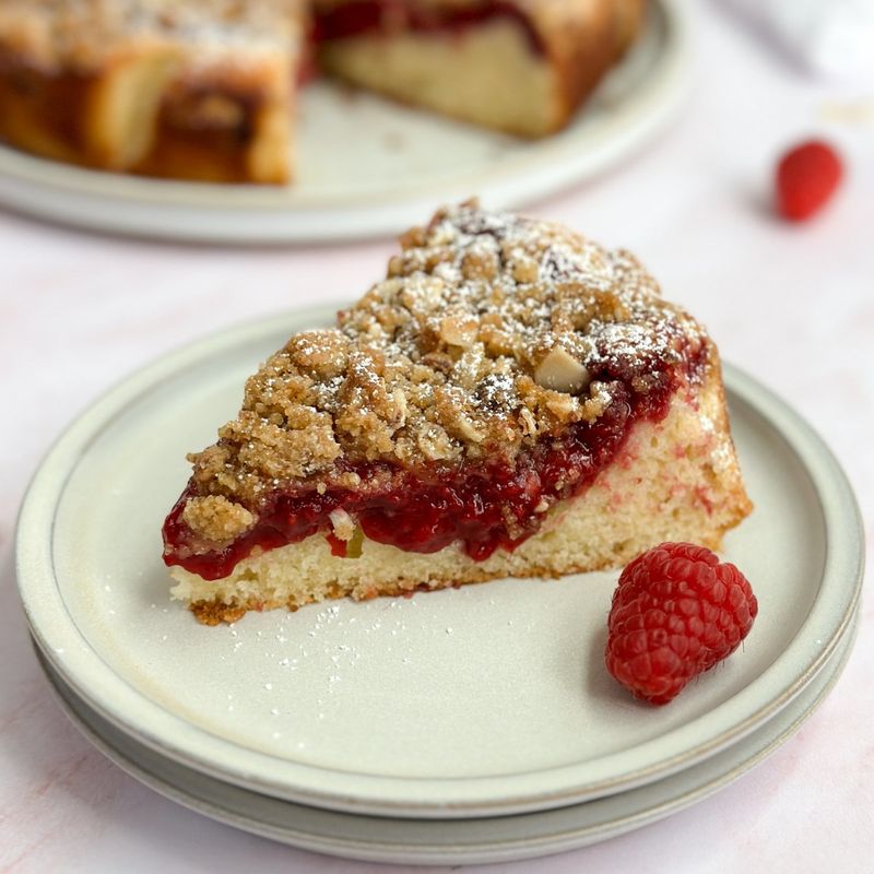 Almond Flour Raspberry Cake