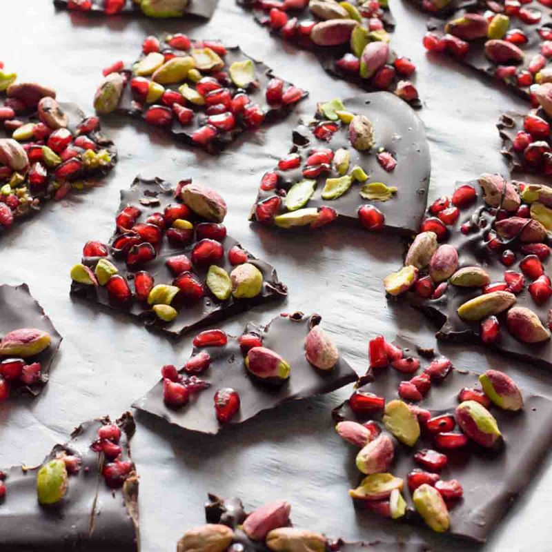 Milk Chocolate and Pomegranates