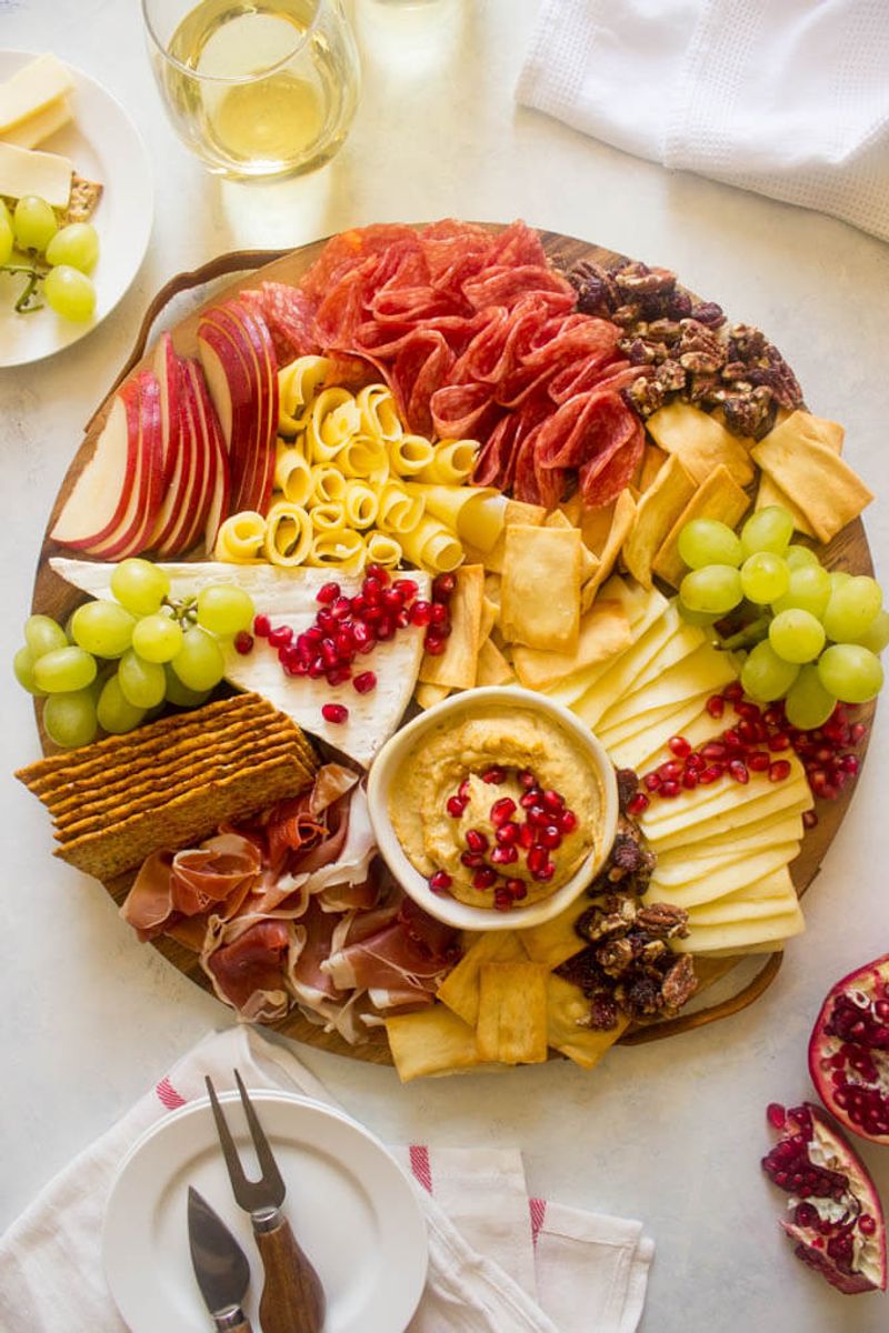 Crackers and Cheese Slices