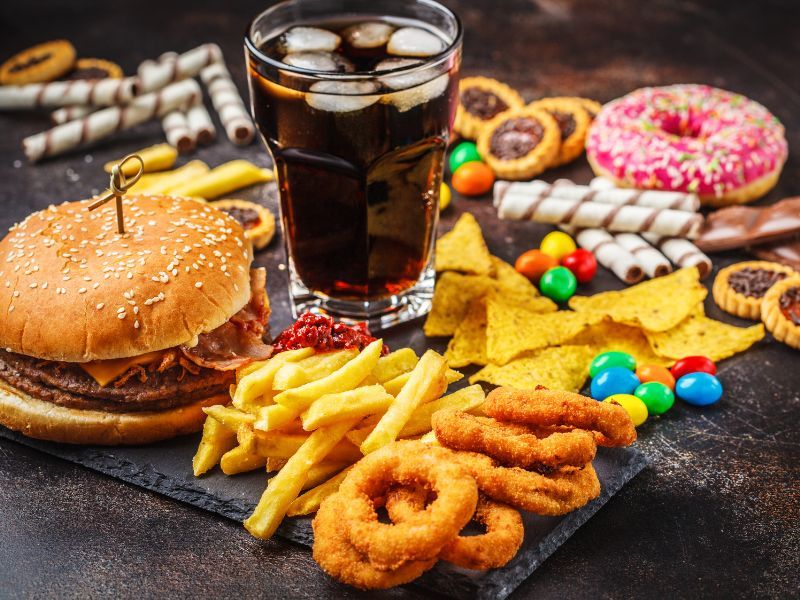 Fried Fast Food (Especially Burgers and Fries)