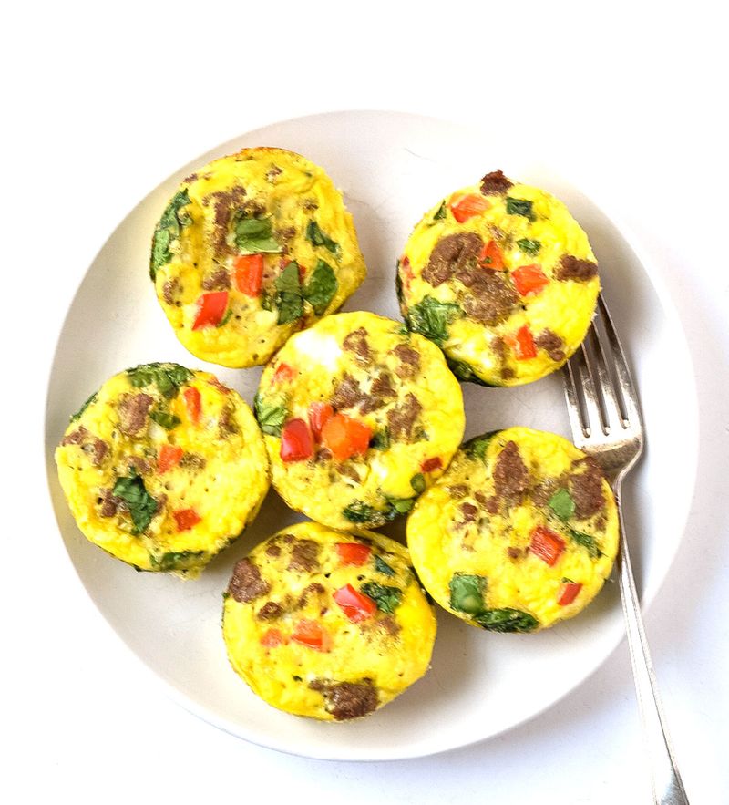 Egg Muffins with Veggies & Turkey Sausage