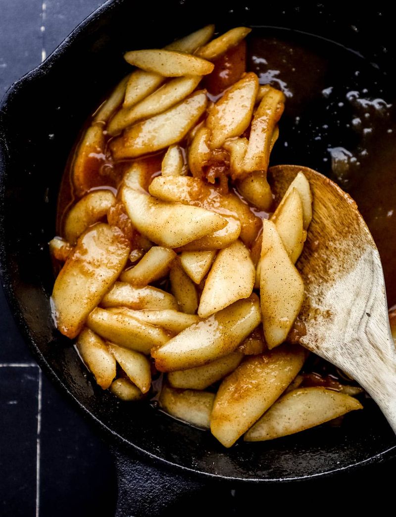 Fried Apples with Bacon