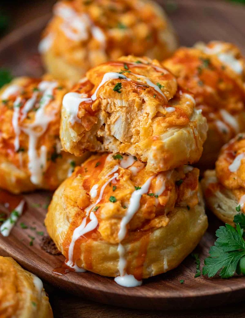 Buffalo Chicken Roll-Ups