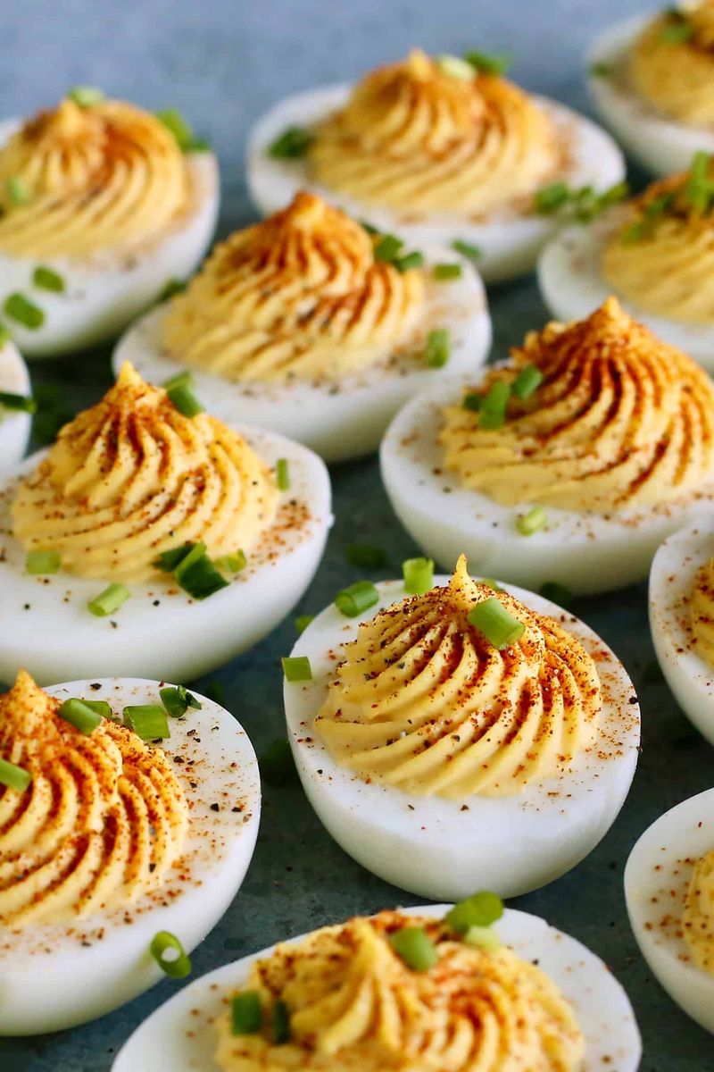 Hard-Boiled Eggs with a Sprinkle of Everything Seasoning