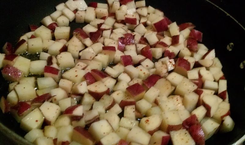 Fried Ramps with Potatoes