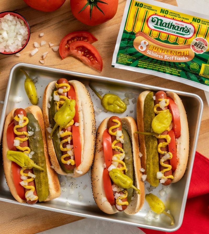 Nathan’s Famous 100% Beef Franks