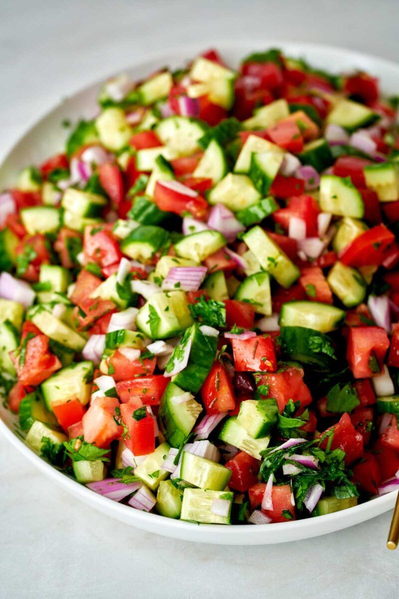 Tomato, Cucumber & Red Onion Salad