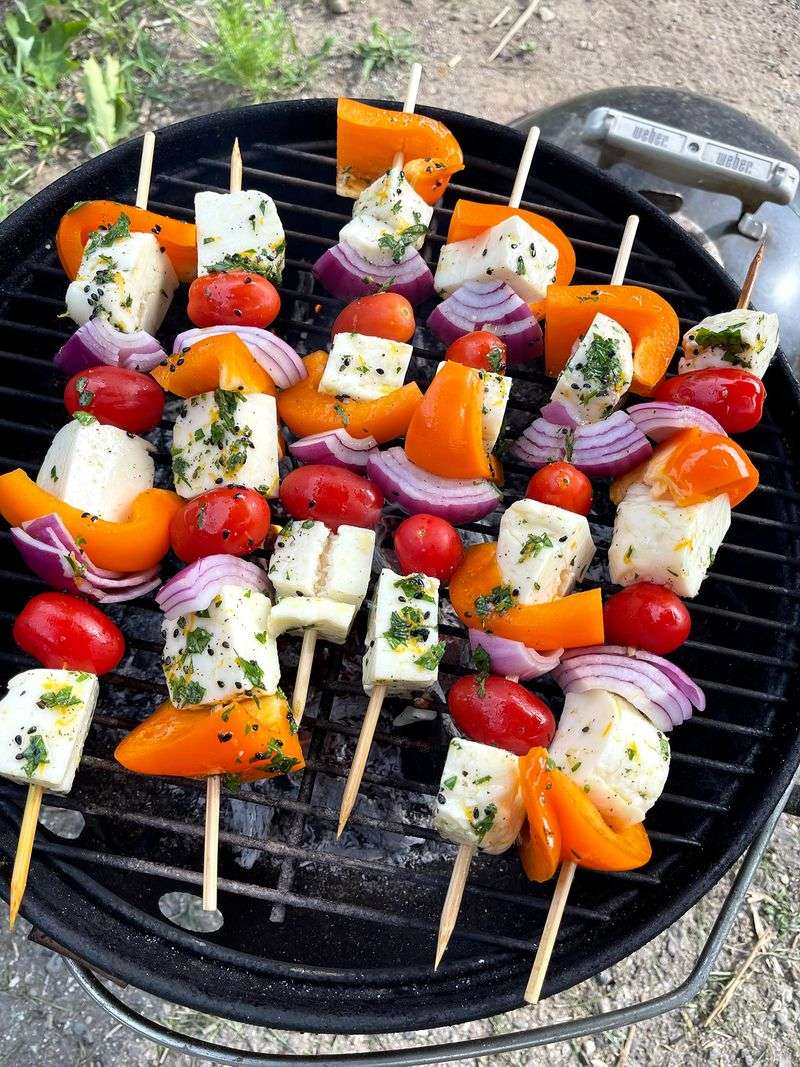 Halloumi Cheese Skewers