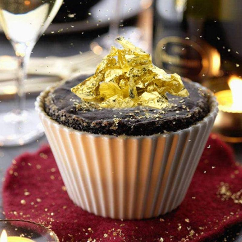 Gold-Flaked Desserts