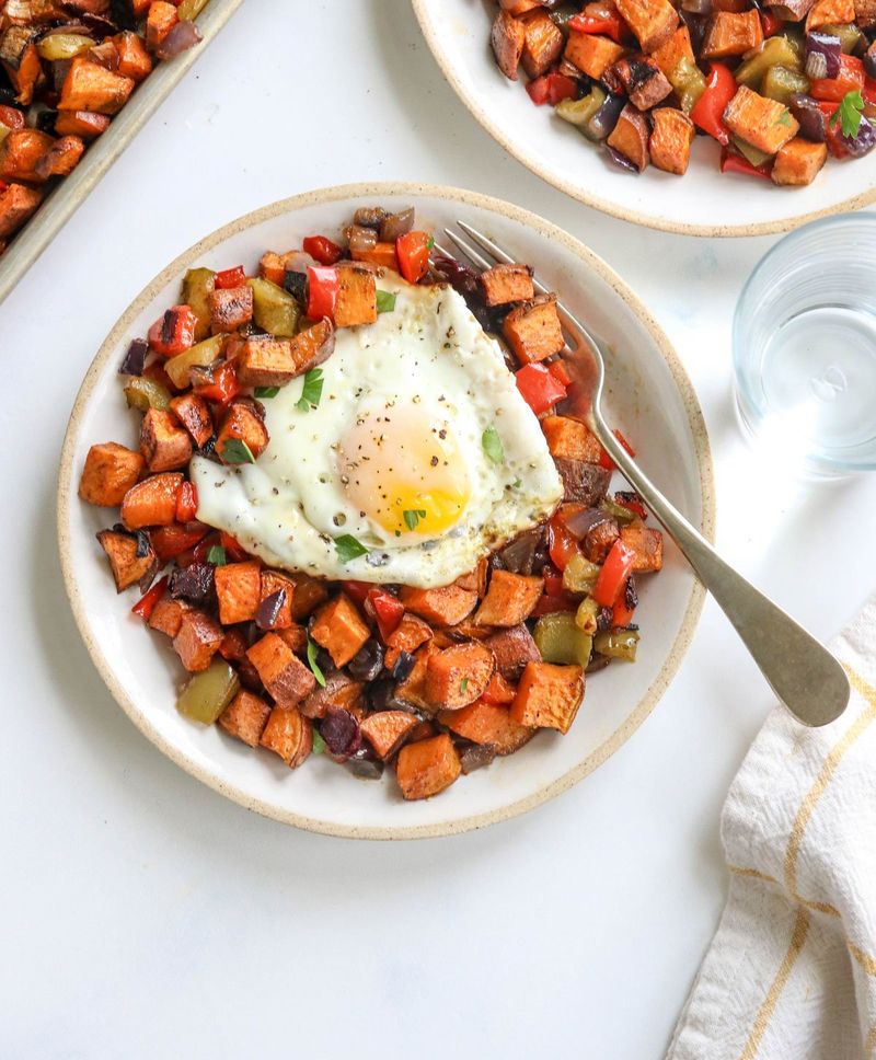 Sweet Potato Hash with Egg