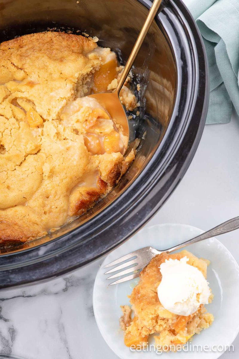 Peach Cobbler Dump Cake
