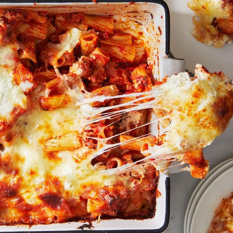 Baked Ziti with Sausage and Ricotta