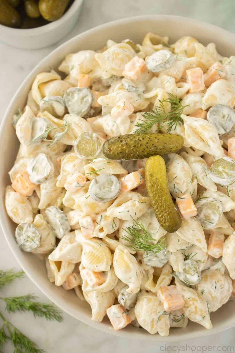 Dill Pickle Pasta Salad