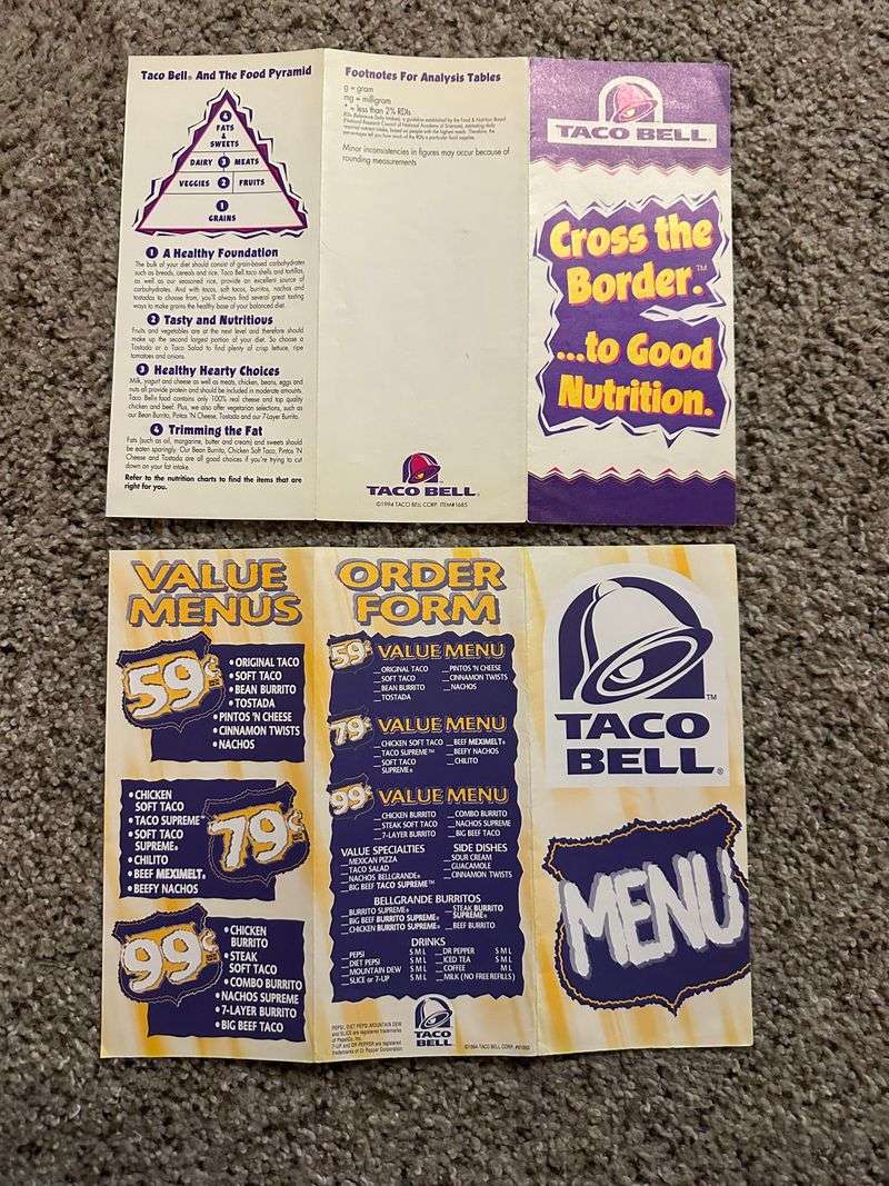 Border Bell Menu