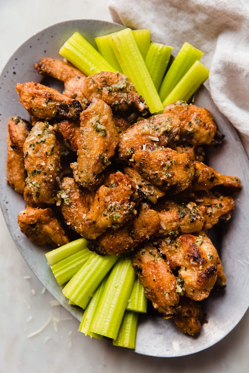 Crispy Parmesan Garlic Wings