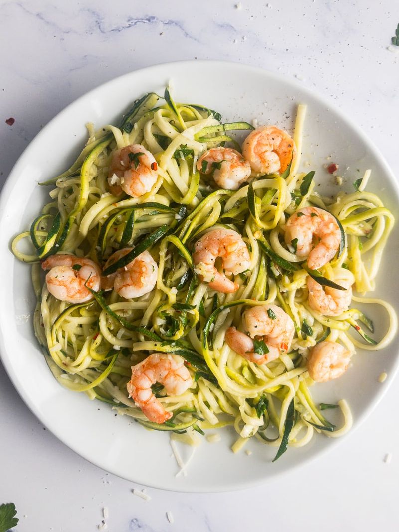 Shrimp and Zucchini Noodles