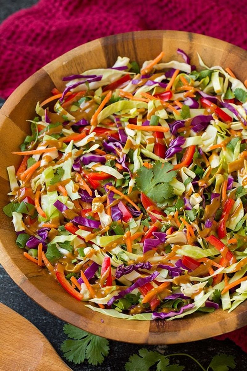 Asian-Style Slaw with Sesame and Lime