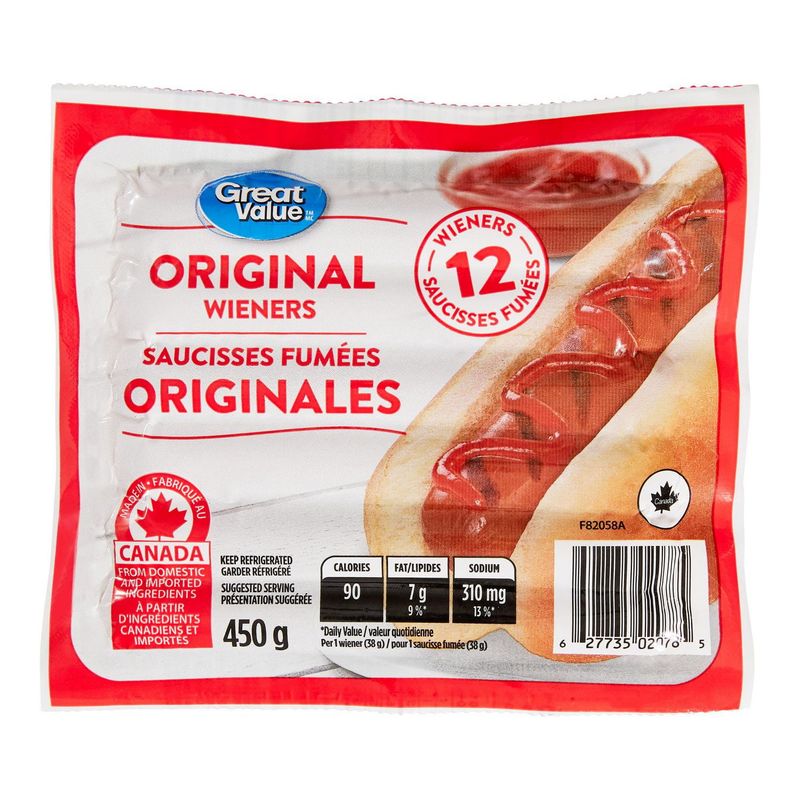Great Value (Walmart Brand) Hot Dogs