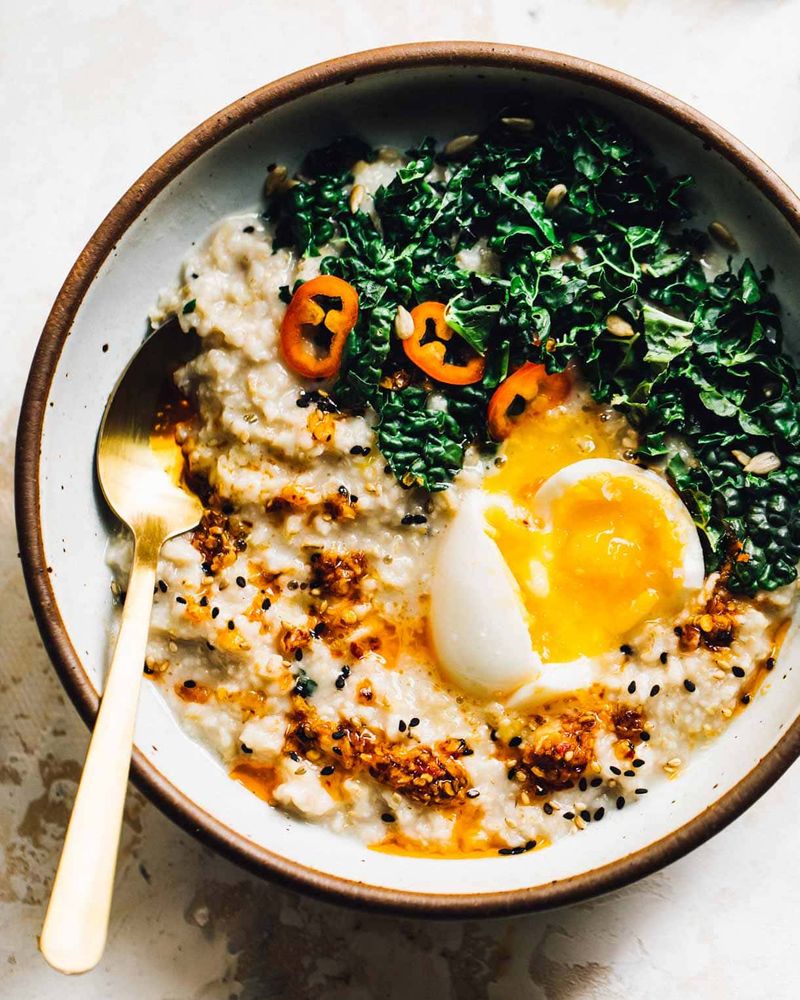 Savory Oatmeal with Egg