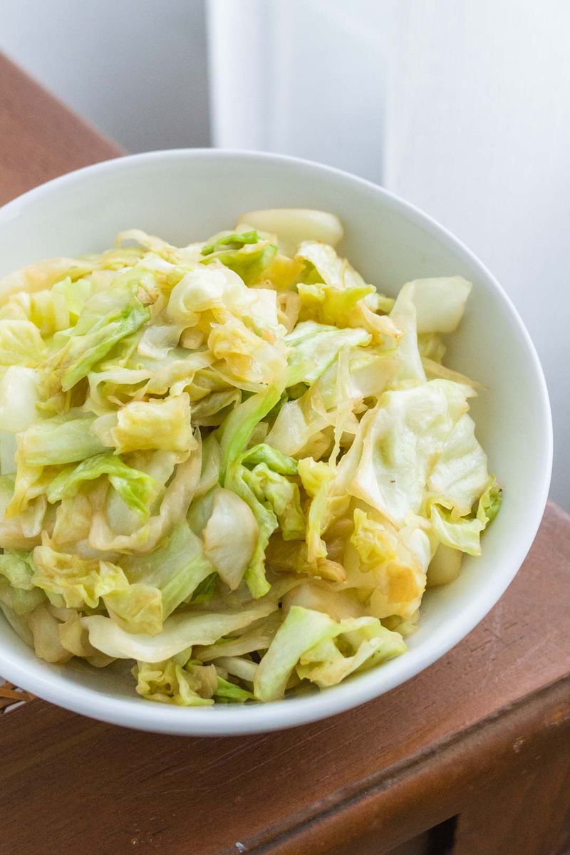 Cabbage Stir-Fry with No Sauce