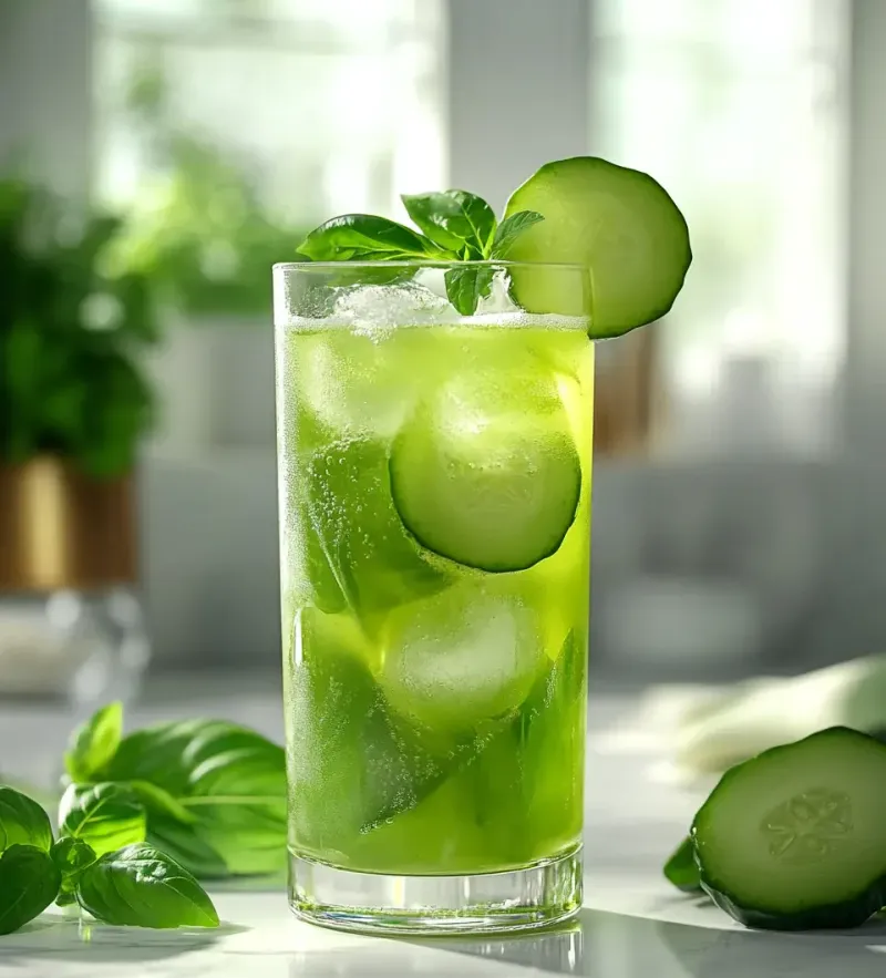 Basil Cucumber Gin Smash