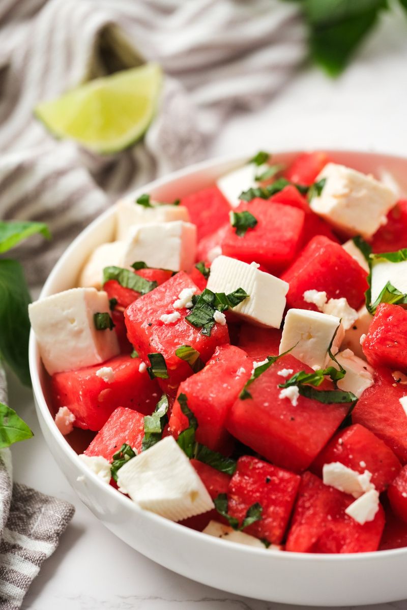 Watermelon Basil Salad