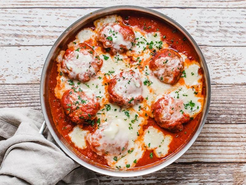 Turkey Meatballs + Marinara + Shredded Mozzarella