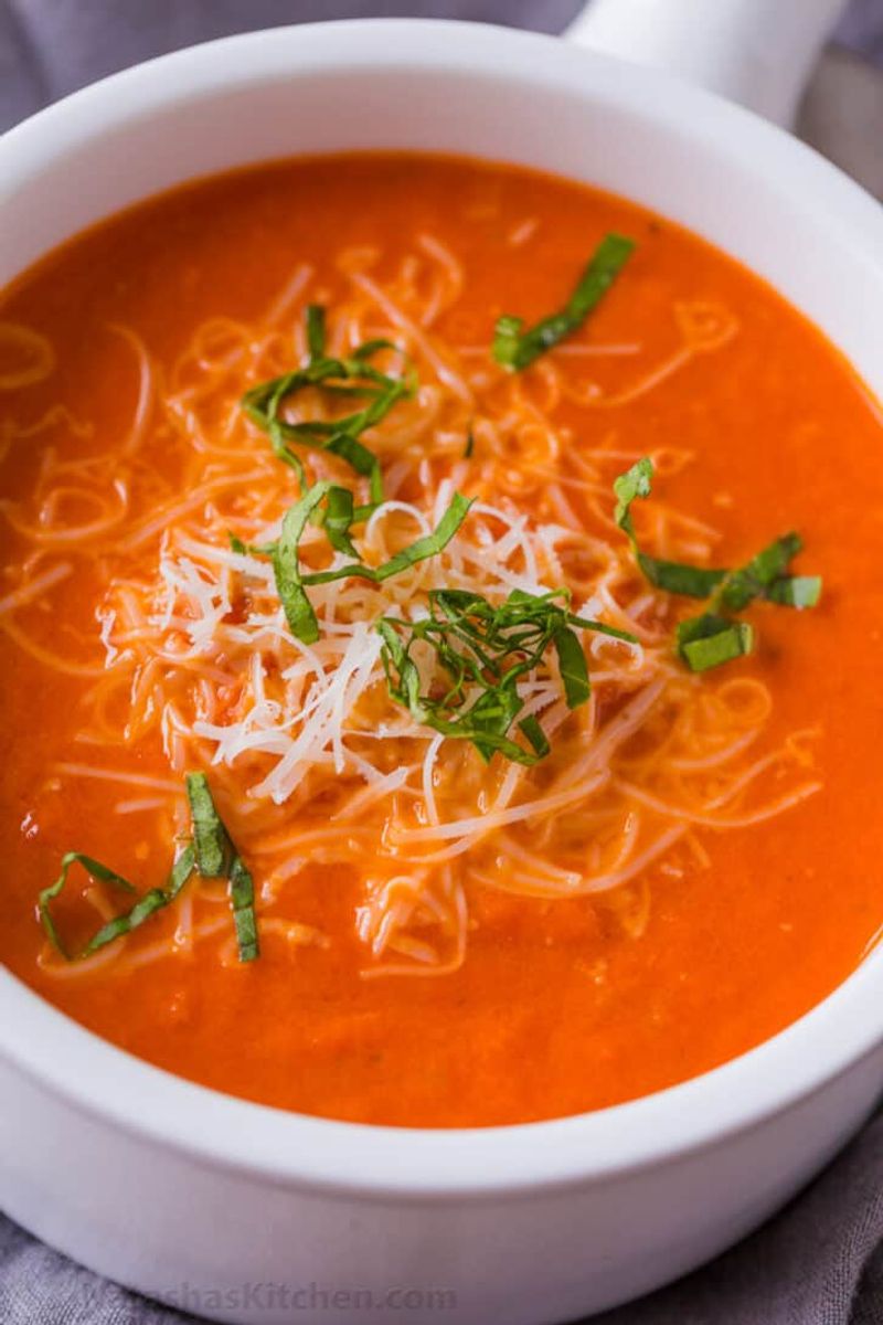 Tomato Basil Noodle Soup
