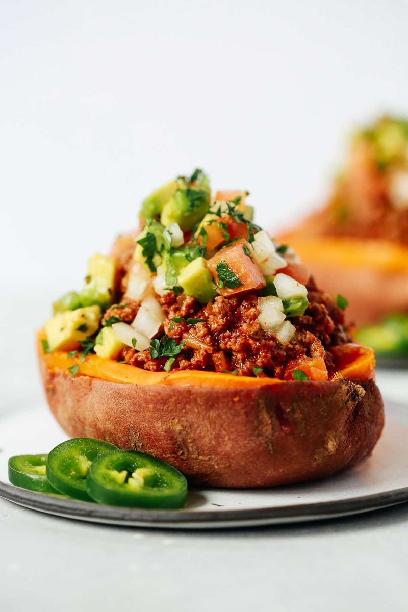 Taco-Stuffed Sweet Potatoes
