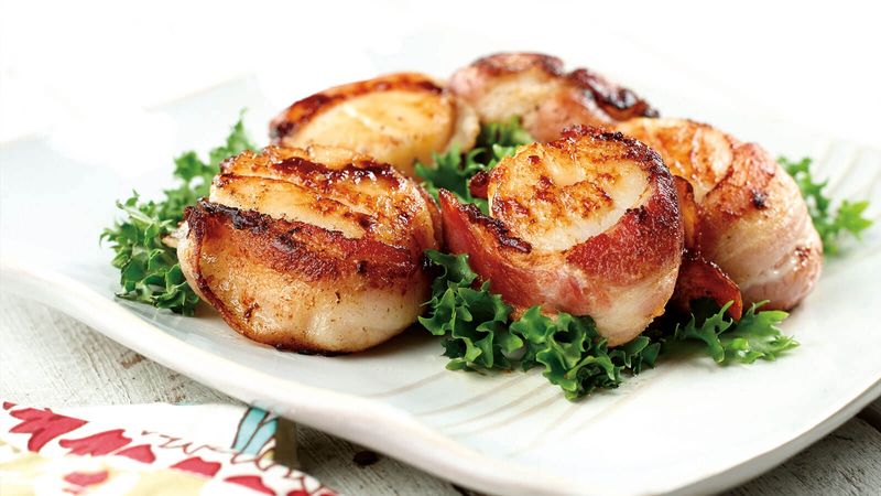 Bacon-Wrapped Sea Scallops