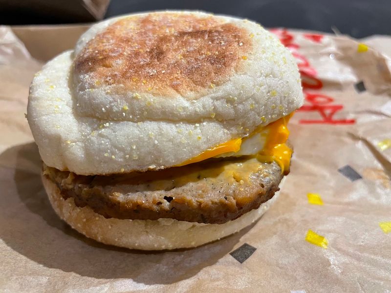 Tim Hortons Sausage Breakfast Sandwich (on English Muffin)
