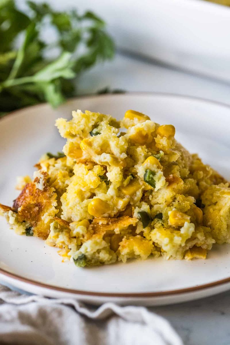 Corn Casserole (with Green Chilies)