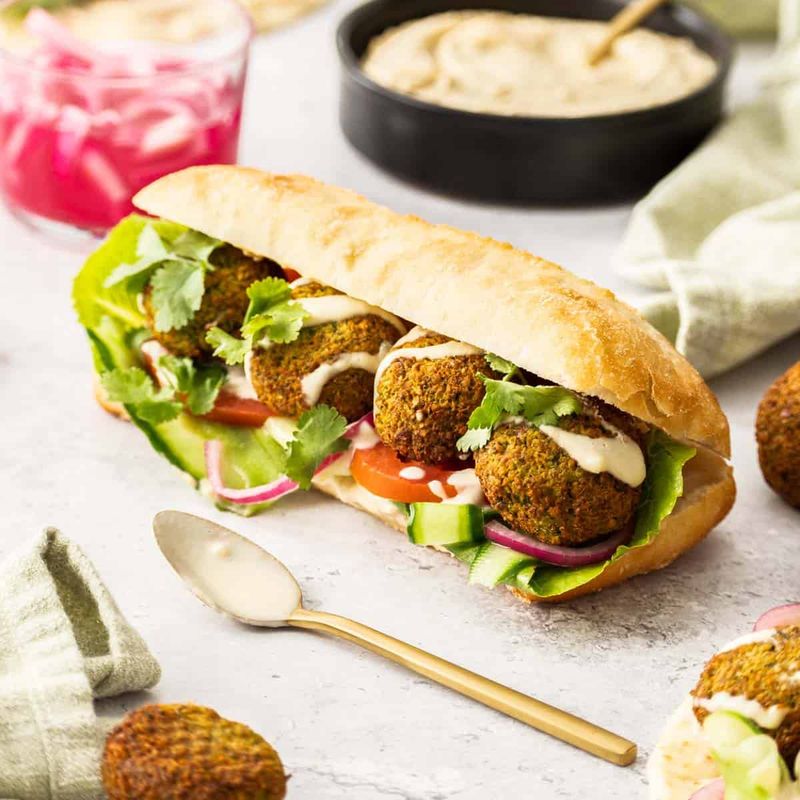 Falafel Sandwich – Street Food (Middle East)