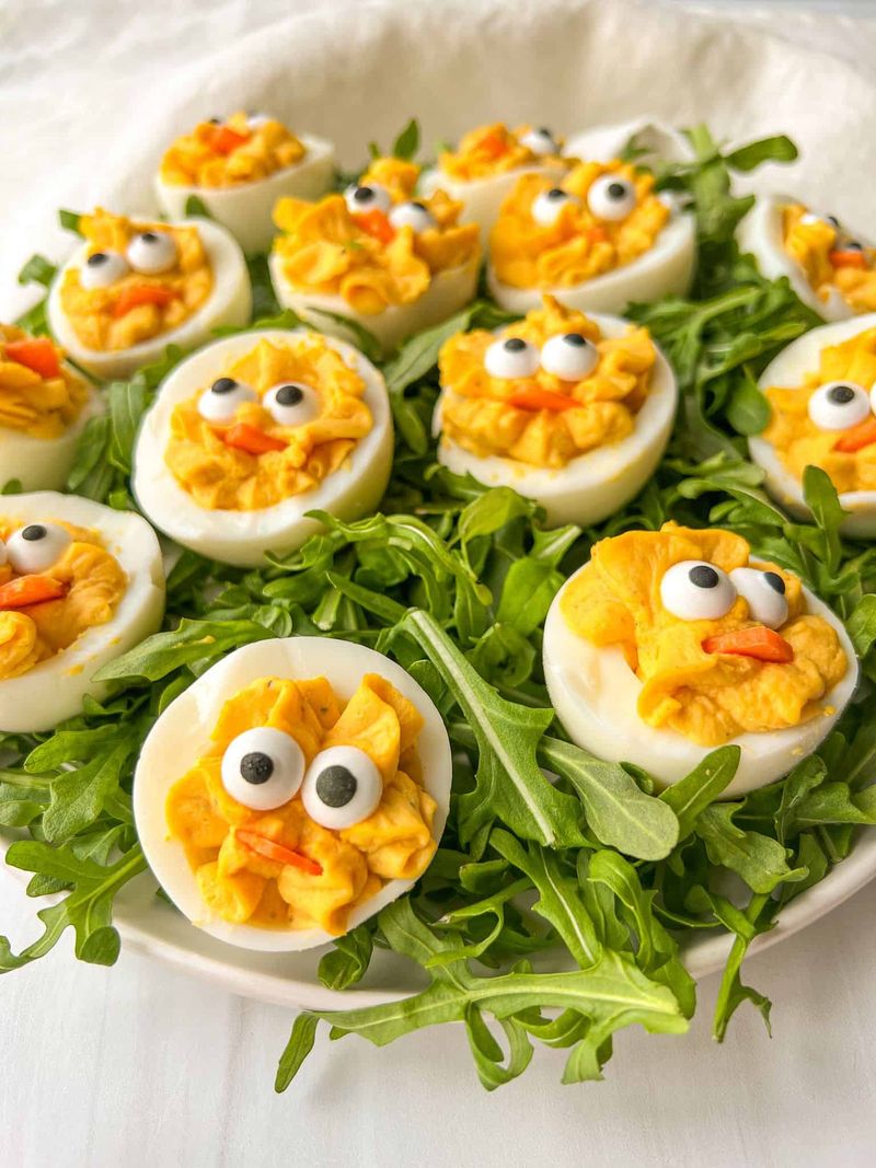 Deviled Egg Nest Bites