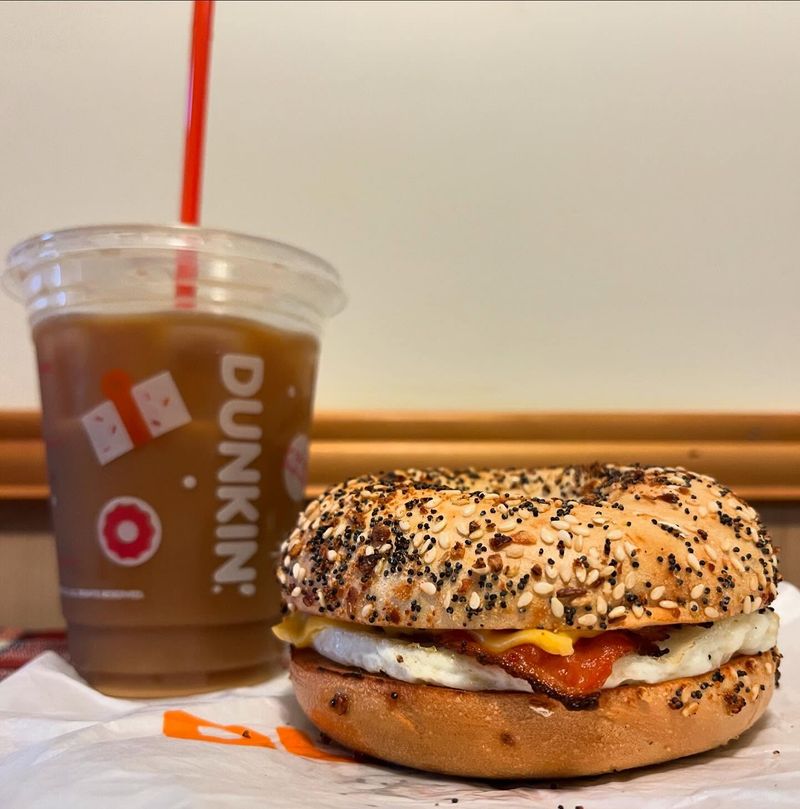 Dunkin’s Bacon, Egg & Cheese on a Bagel