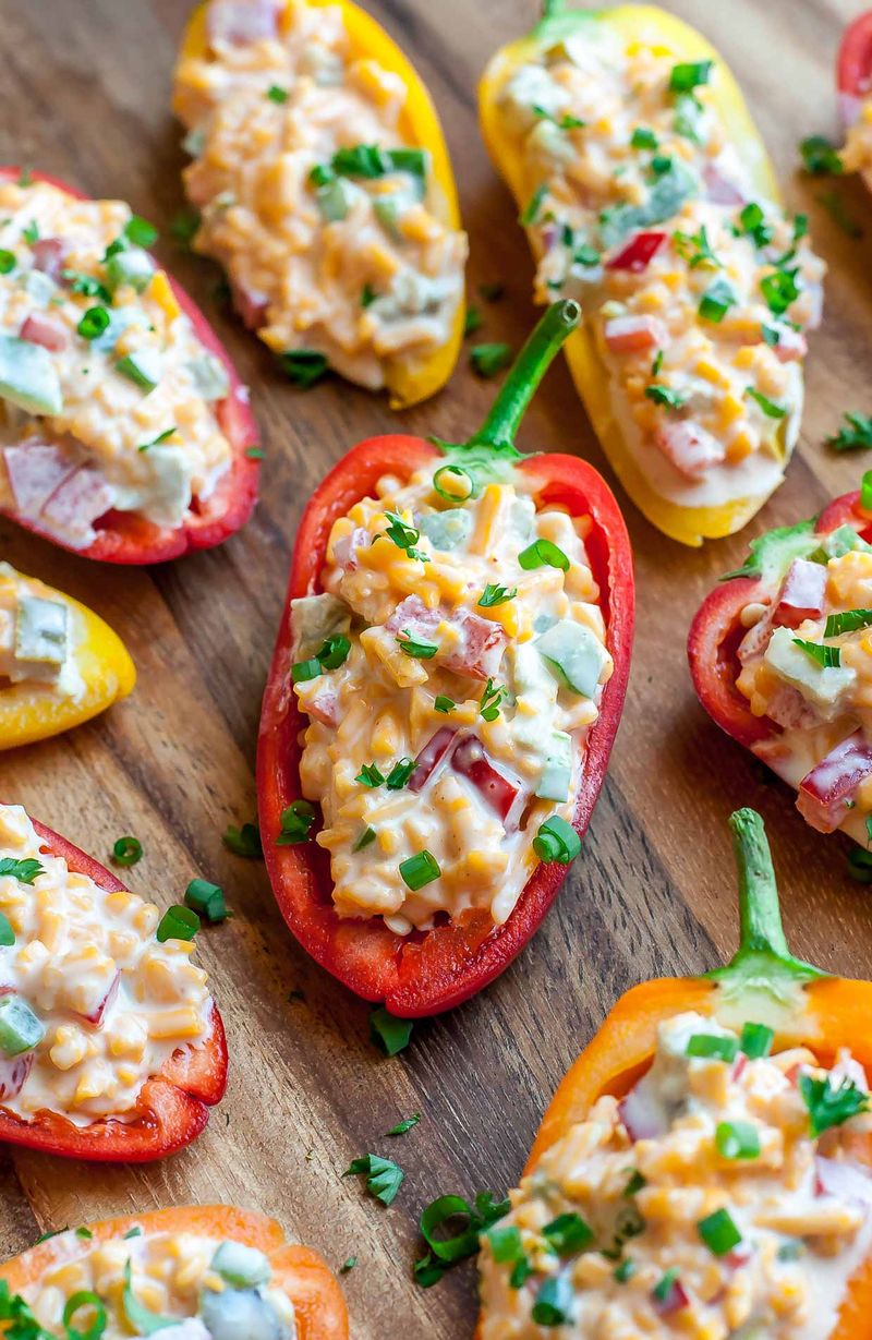 Pimento Cheese-Stuffed Mini Peppers