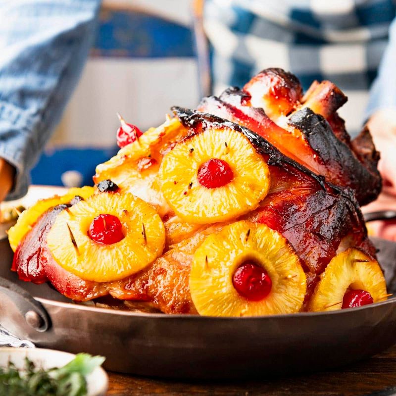 Ham Loaf with Pineapple Rings
