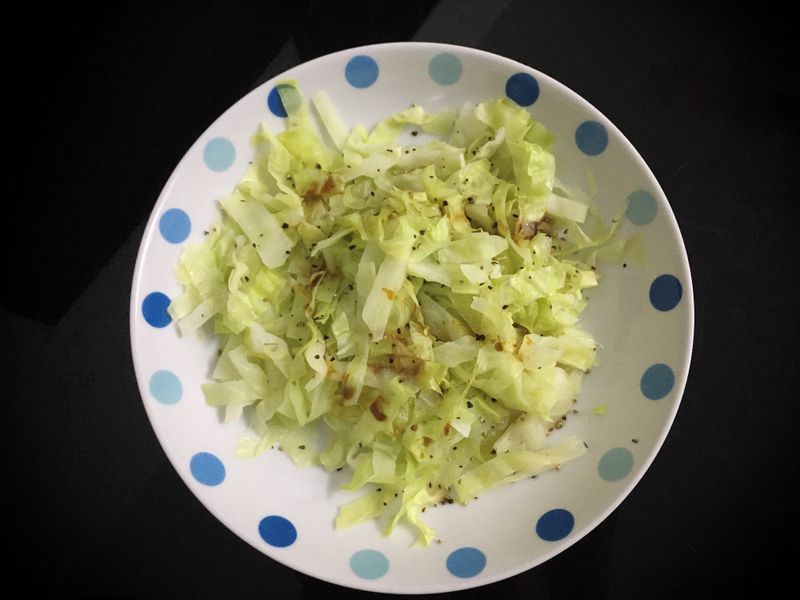 Microwaved Steamed Cabbage