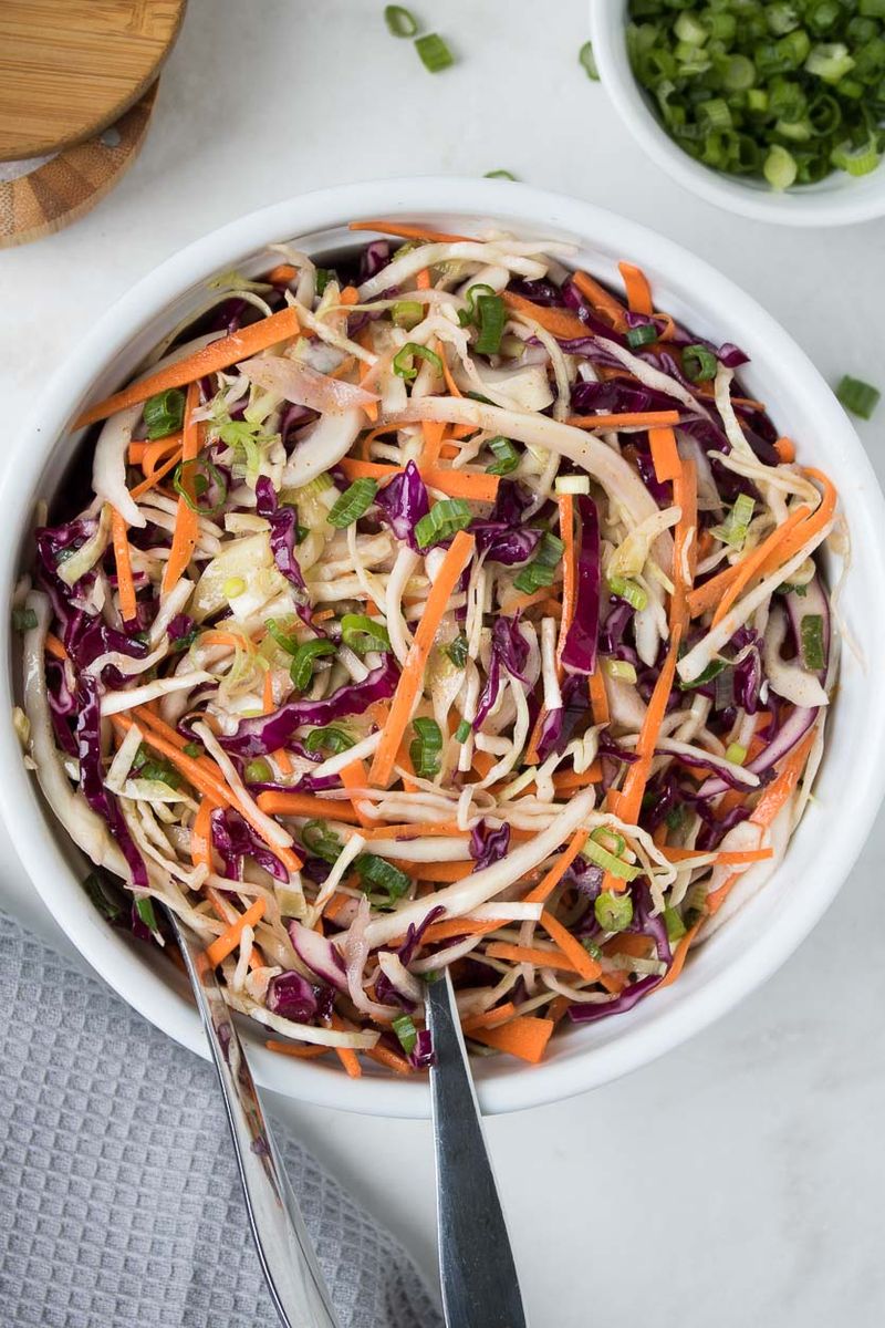 Vinegar Slaw with Apple and Mustard