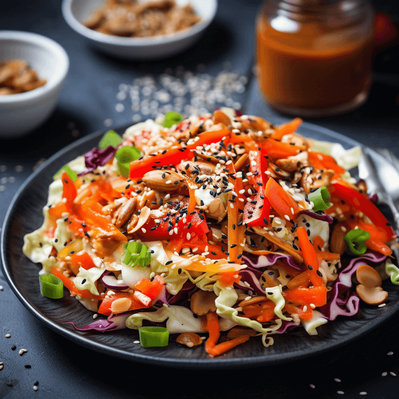 Napa Cabbage Salad with Sesame Dressing