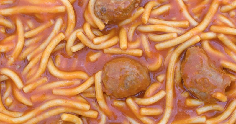 Canned Spaghetti with Meatballs