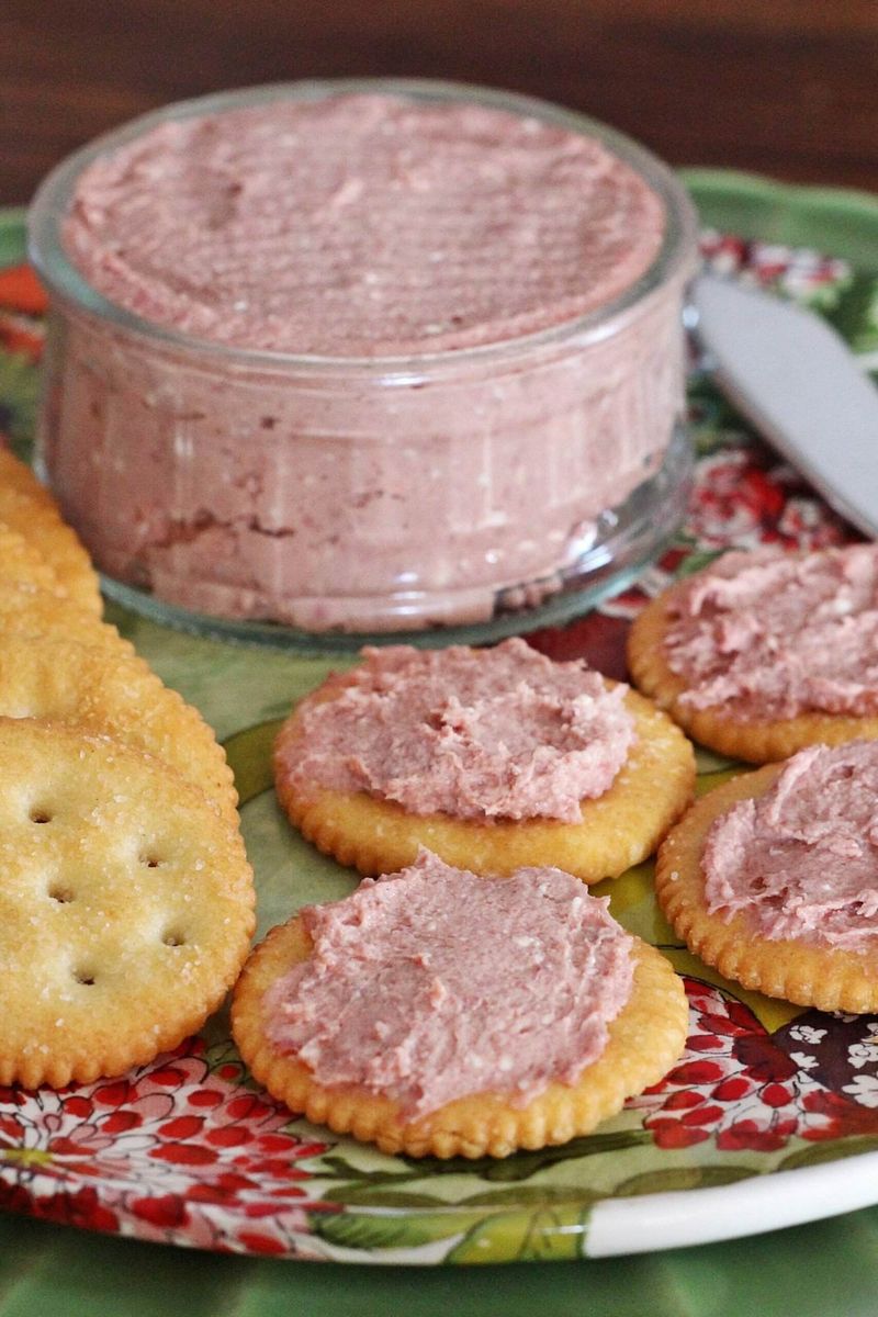 Liver Pâté Balls with Ritz Crackers