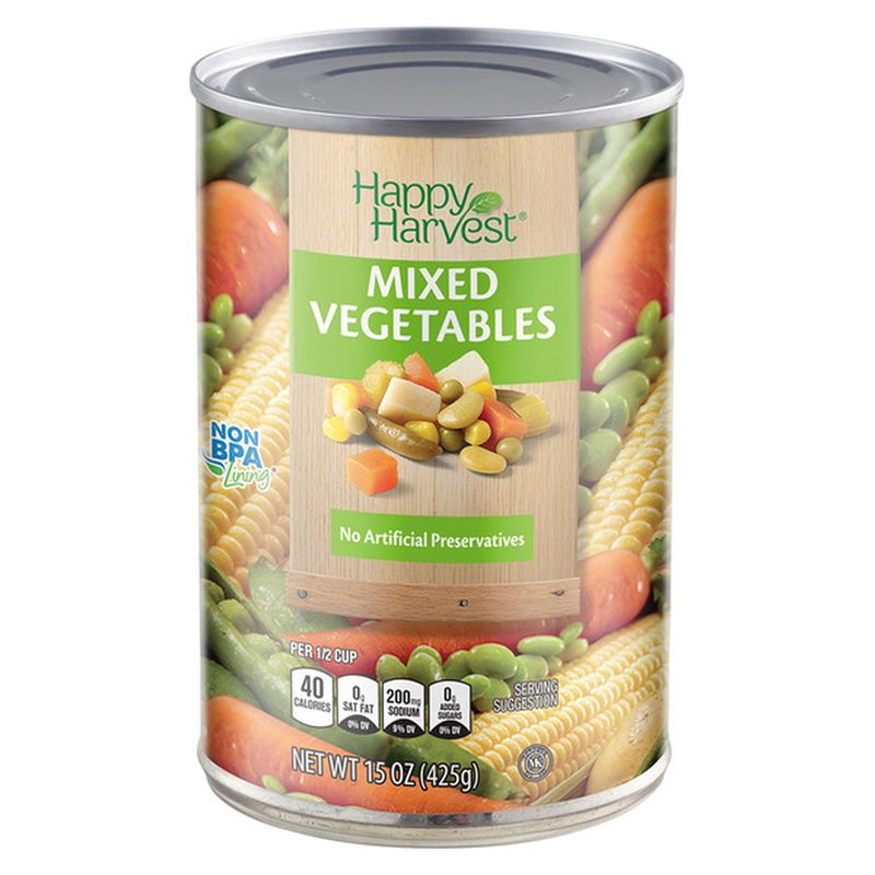 Canned Mixed Vegetables (Happy Harvest)