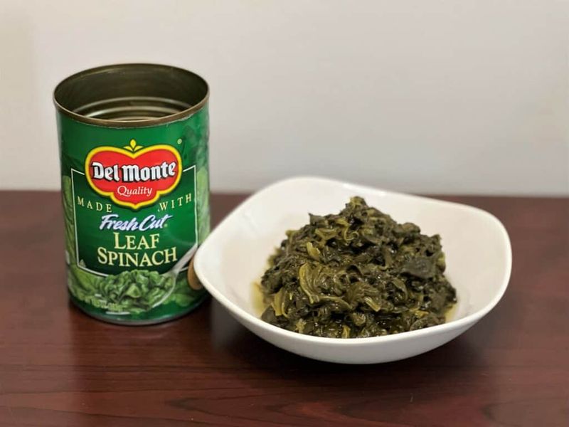 Canned Chopped Spinach