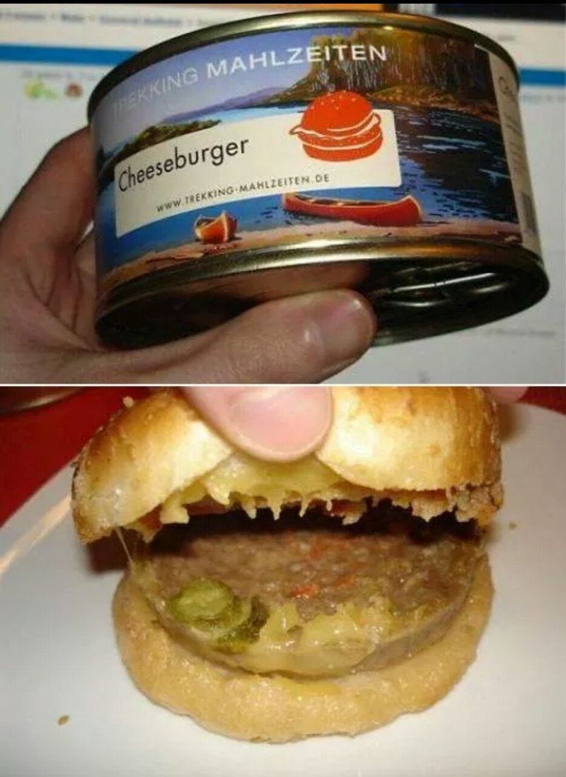 Canned Cheeseburger in a Can