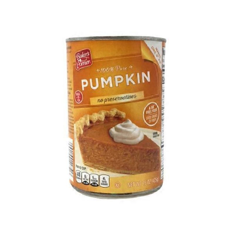 Canned Pumpkin (Baker’s Corner)