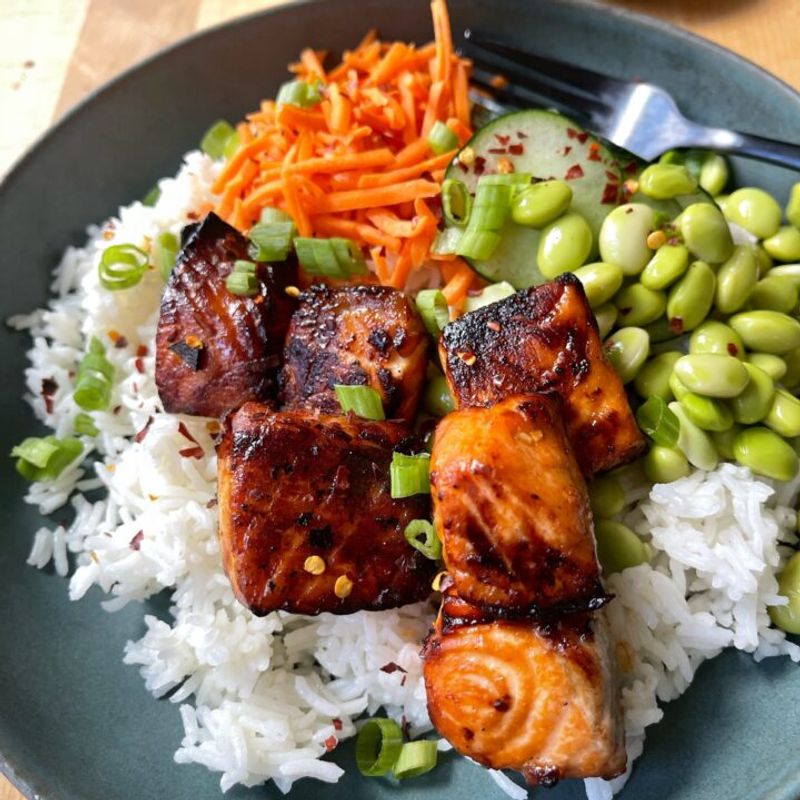 Teriyaki Salmon Bowls
