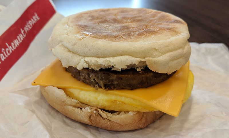 Tim Hortons Sausage, Egg & Cheese English Muffin