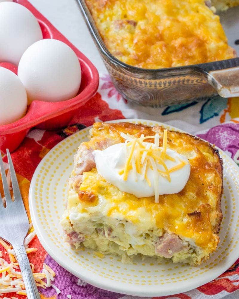 Ham and Cheese Breakfast Casserole